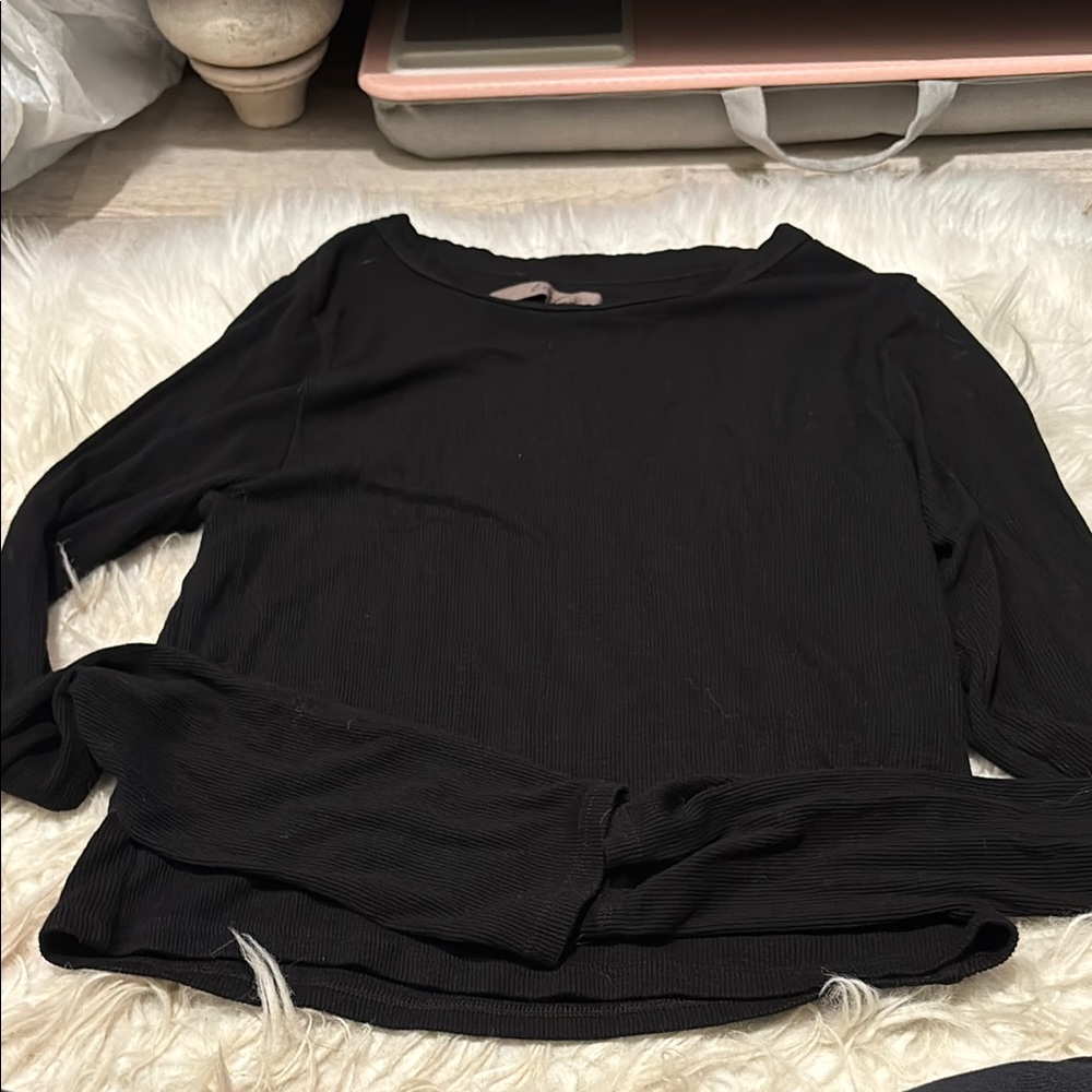 Black Long Sleeve Top Enza costa